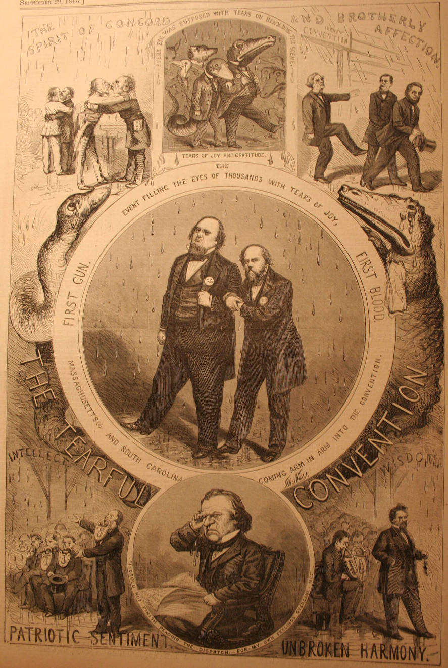 "The Tearful Convention" from Harper's Weekly, September 29, 1866