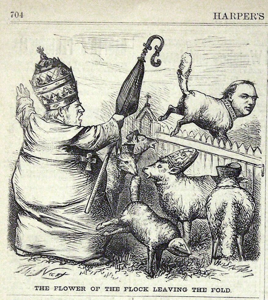 "The Flower of The Flock" from Harper's Weekly, October 30, 1869