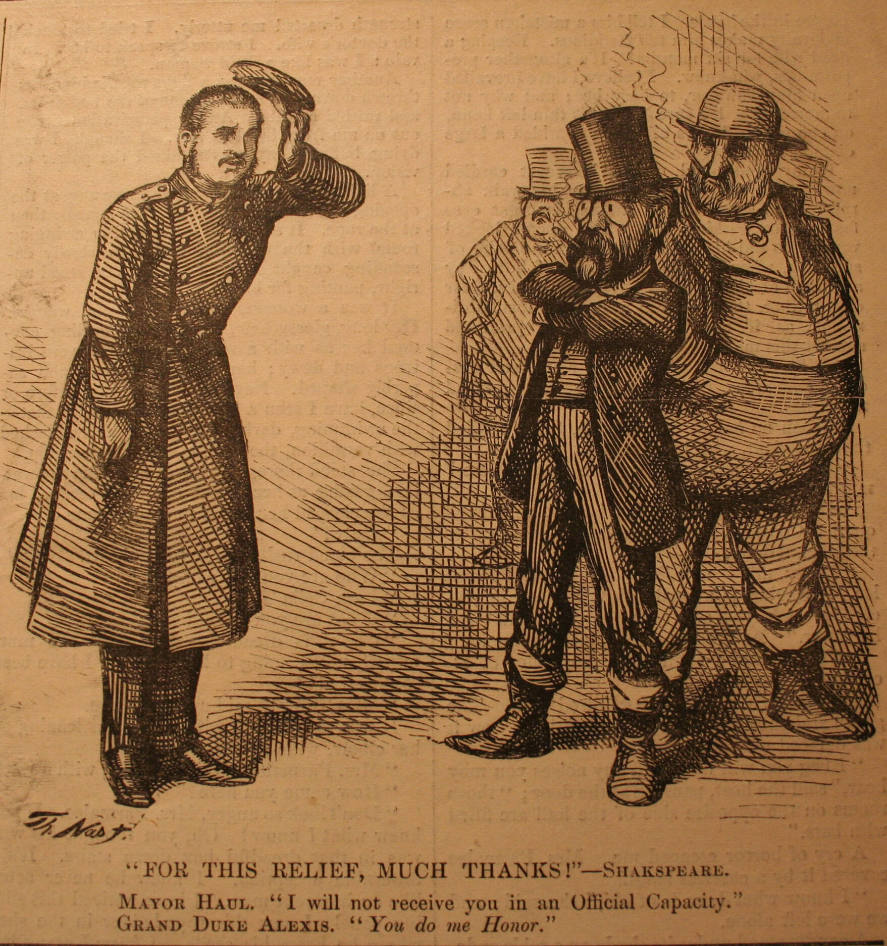 "For This Relief, Much Thanks" from Harper's Weekly, November 11, 1871