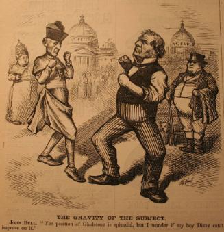 "The Gravity Of The Subject" from Harper's Weekly, December 12, 1874