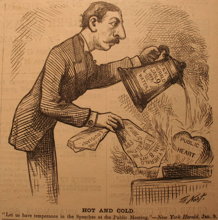 "Hot And Cold" from Harper's Weekly, January 30, 1875