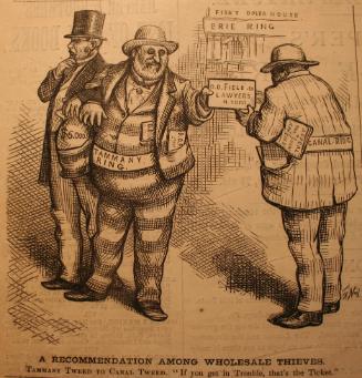 "A Recommendation Among Wholesale" from Harper's Weekly, September 4, 1875