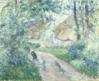 Peasant Seated at the Side of the Road at Auvers-sur-Oise