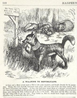 "Warning to Republicans" from Harper's Weekly, April 18, 1871