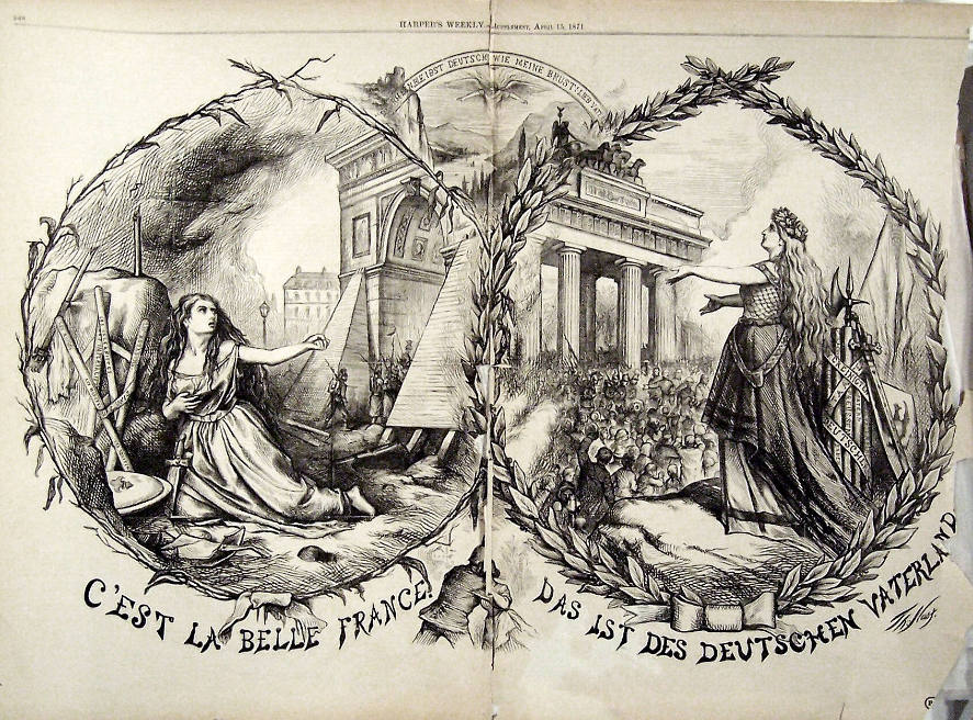 "C'Est La Belle France" from Harper's Weekly, April 15, 1871