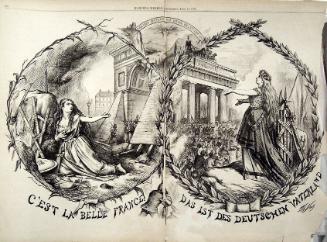 "C'Est La Belle France" from Harper's Weekly, April 15, 1871