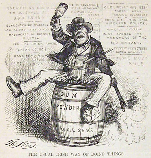 "The Usual Irish Way" from Harper's Weekly, September 2, 1871