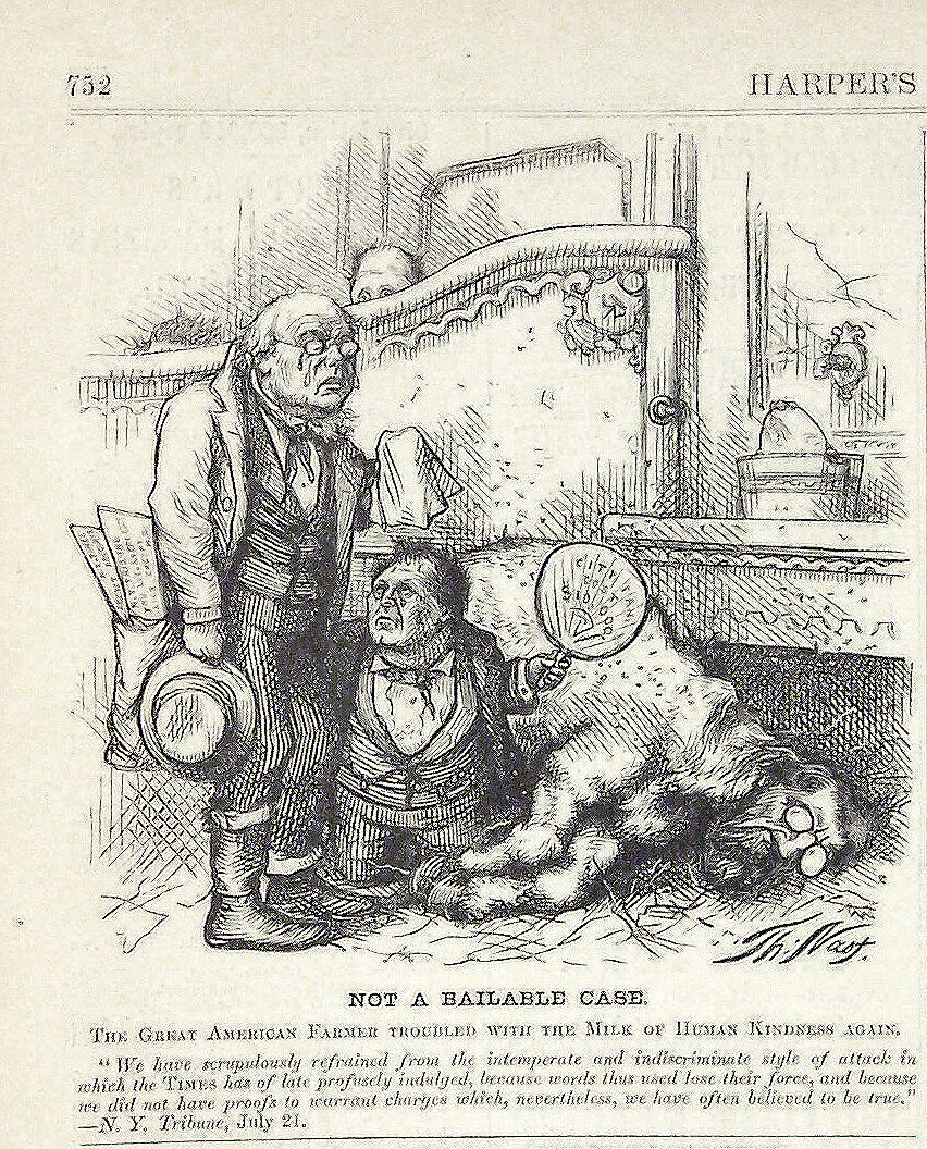 "Not a Bailable Case" from Harper's Weekly, August 12, 1871