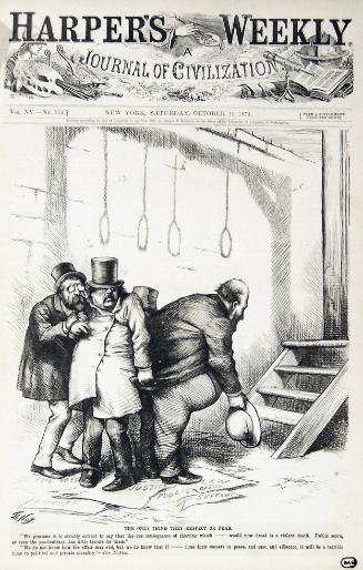 "Only Thing They Respect" from Harper's Weekly, October 21, 1871