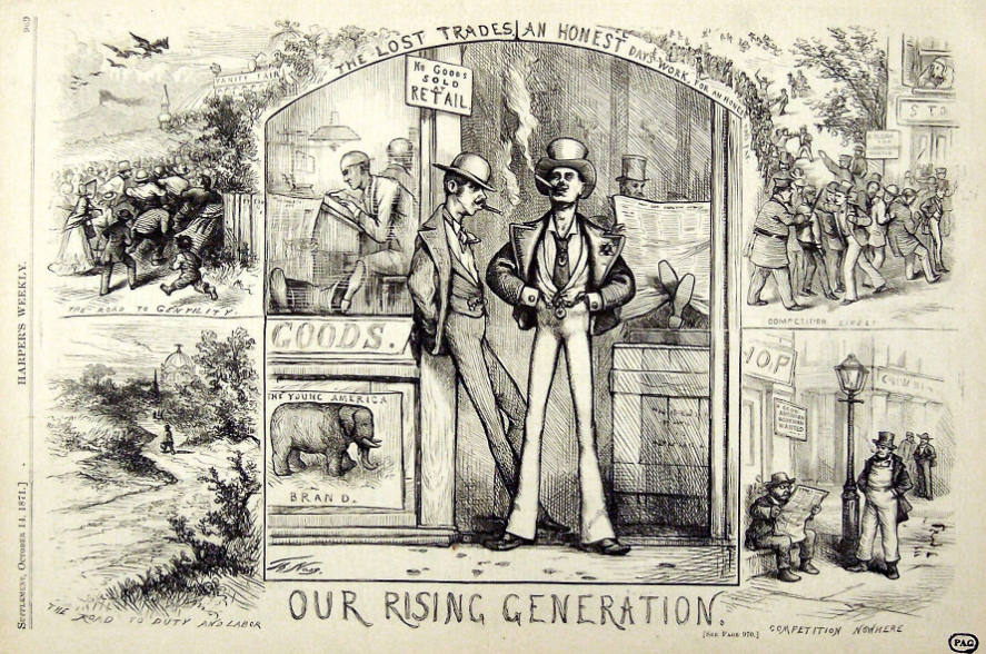 "Our Rising Generation" from Harper's Weekly, October 14, 1871