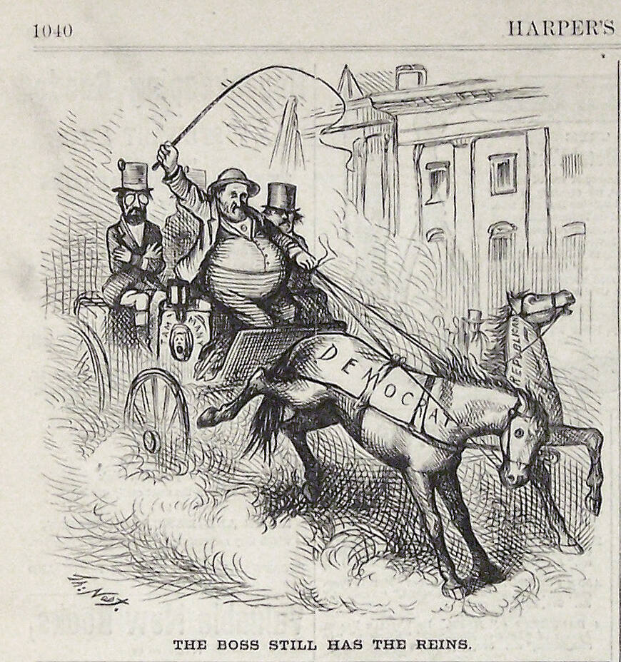 "The Boss Still Has the Reins" from Harper's Weekly, November 4, 1871