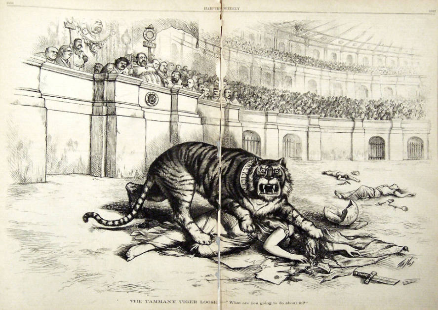 "The Tammany Tiger Loose" from Harper's Weekly, November 4, 1871