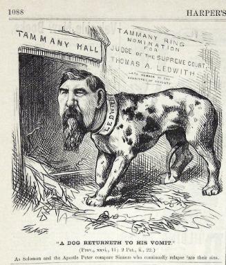 "A Dog Returneth" from Harper's Weekly, November 18, 1871