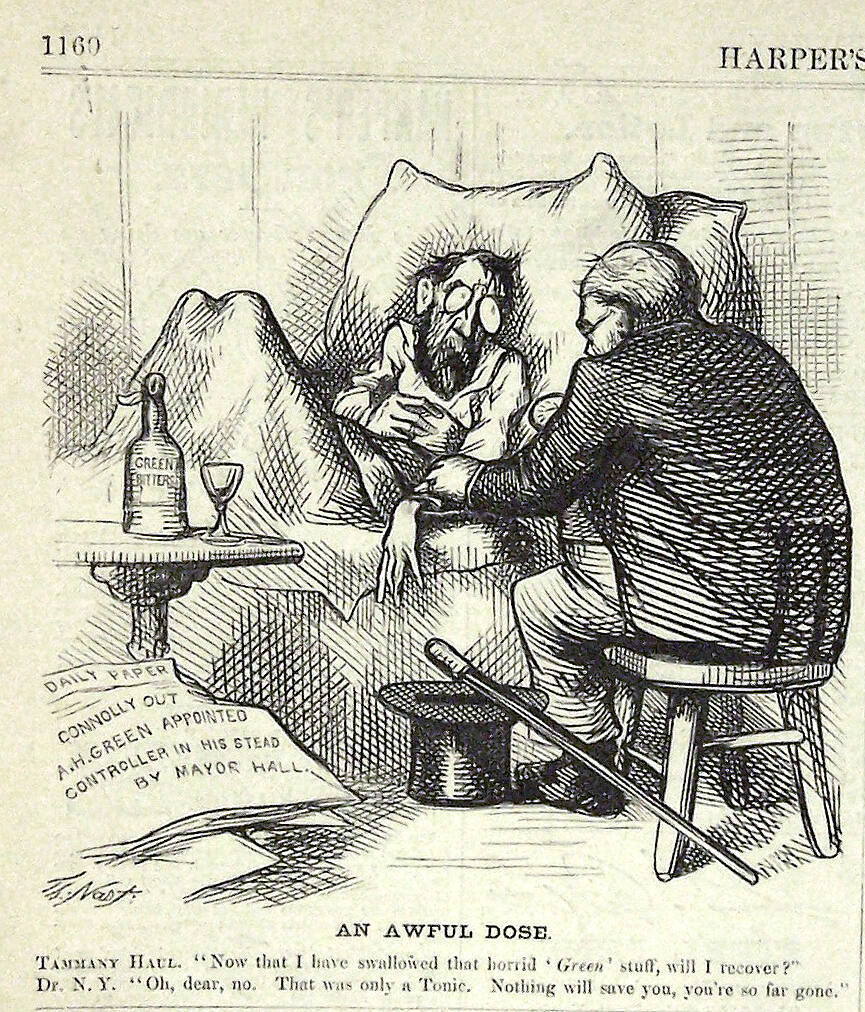 "An Awful Dose" from Harper's Weekly, December 9, 1871