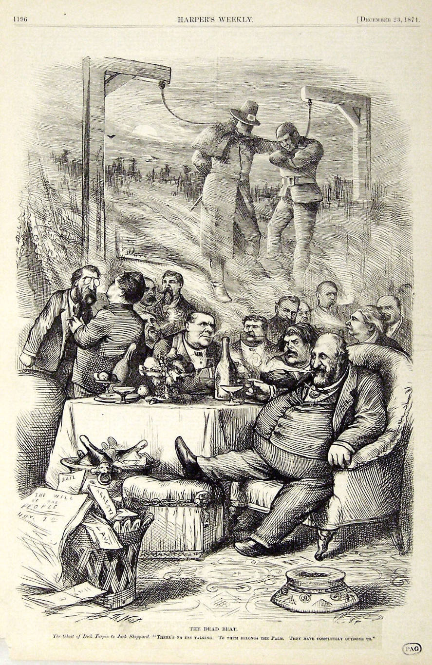 "The Dead Beat" from Harper's Weekly, December 23, 1871