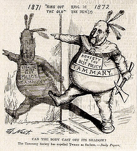 "Can the Body Cast Off Shadow" from Harper's Weekly, January 20, 1872