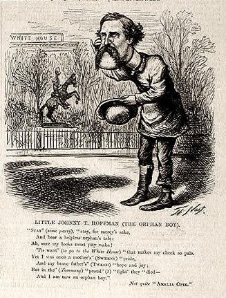 "Little Johnny To. Hoffman" from Harper's Weekly, January 20, 1872