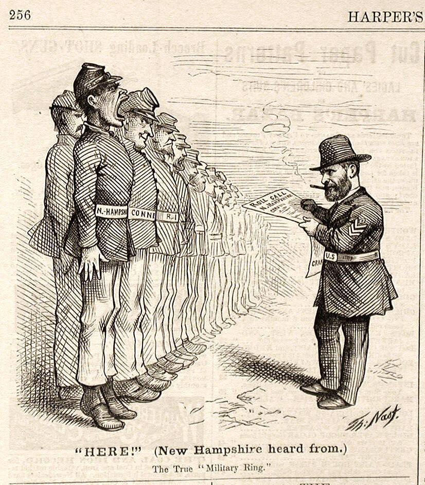 "Here" from Harper's Weekly, March 30, 1872