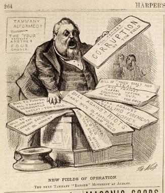 "New Fields Of Operation" from Harper's Weekly, March 30, 1872