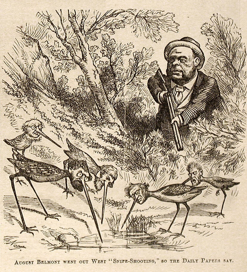 "August Belmont Went Out West" from Harper's Weekly, May 18, 1872