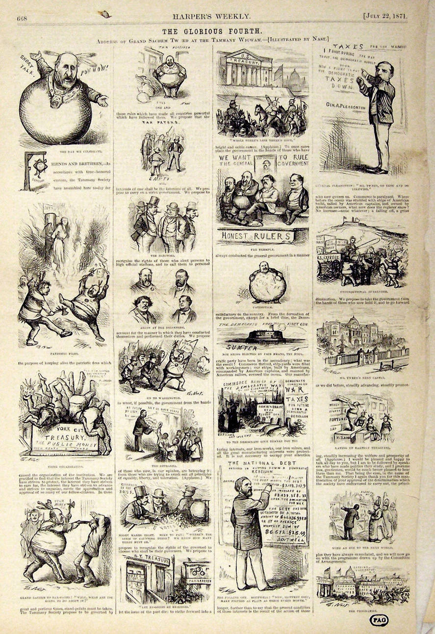 "The Glorious Fourth" from Harper's Weekly, July 22, 1871