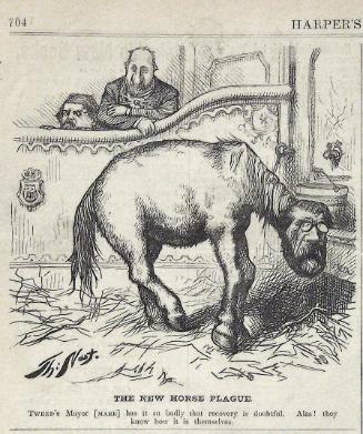 "The New Horse Plague" from Harper's Weekly, July 29, 1871