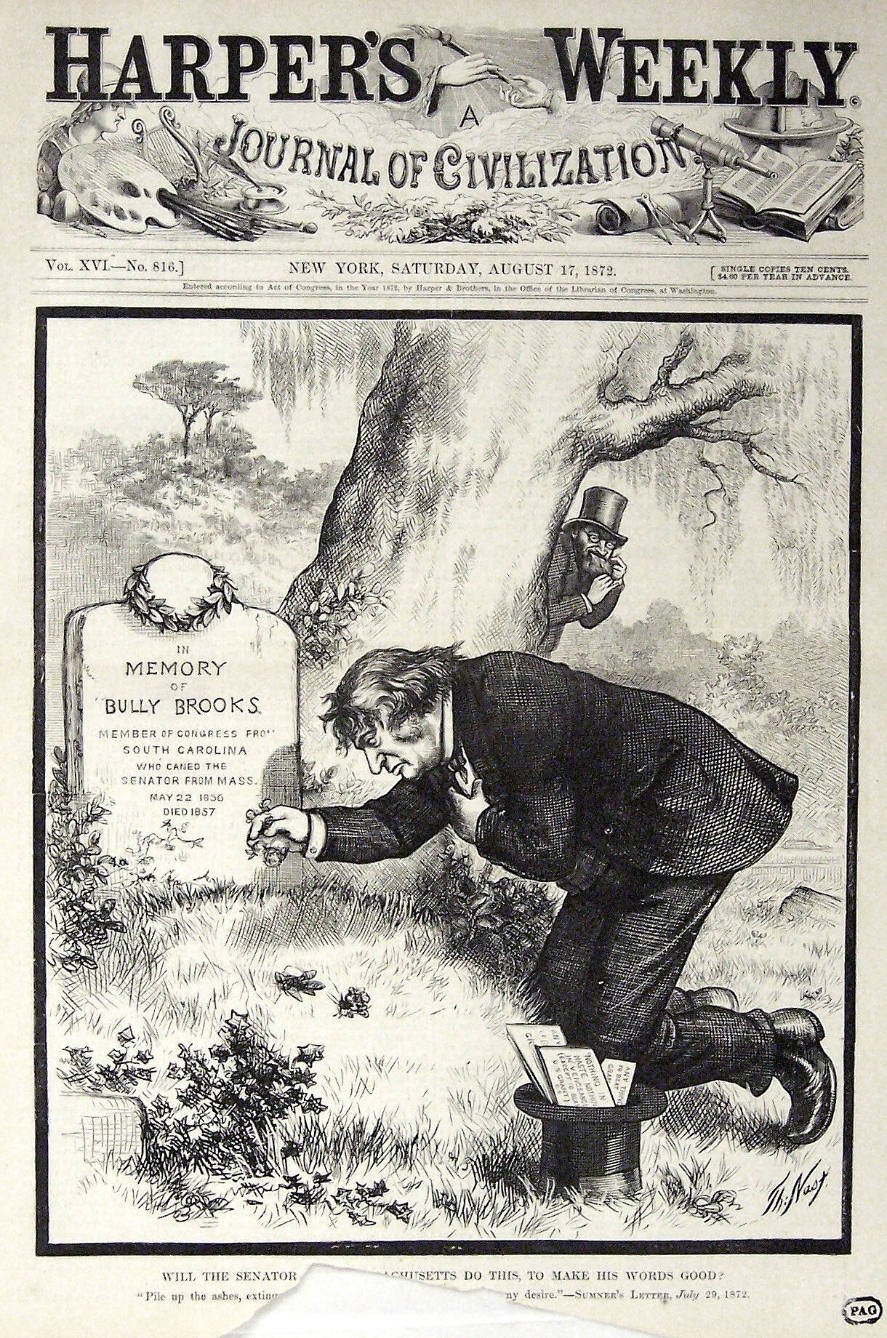 "Will The Senator Do This?" from Harper's Weekly, August 17, 1872