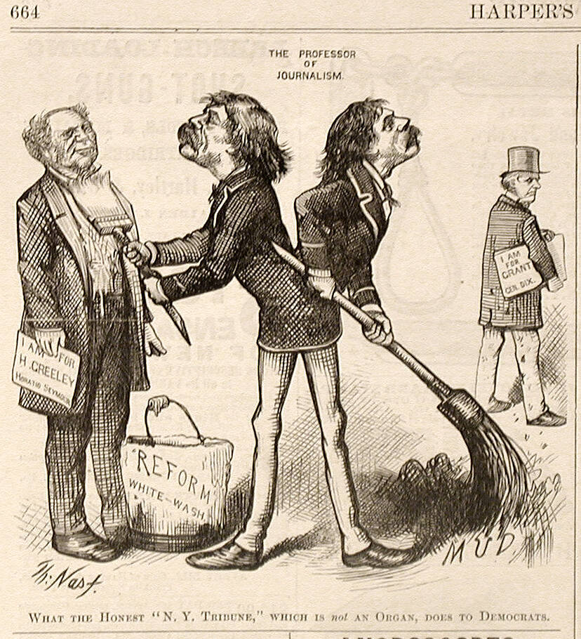 "What The Tribune Does" from Harper's Weekly, August 24, 1872