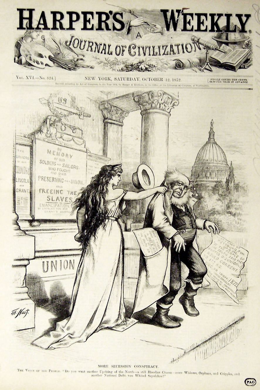 "More Secession Conspiracy" from Harper's Weekly, October 12, 1872