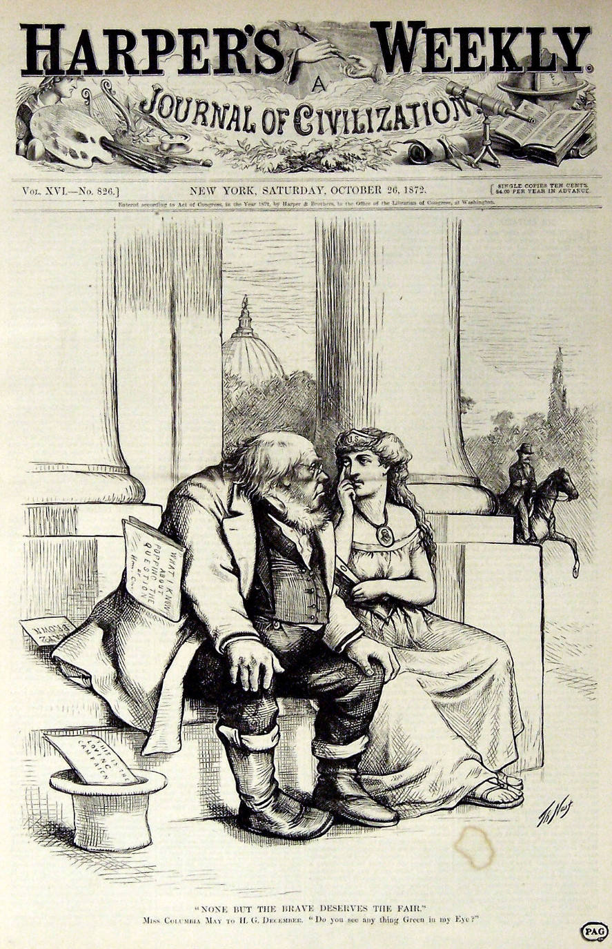 "None But The Brave" from Harper's Weekly, October 26, 1872