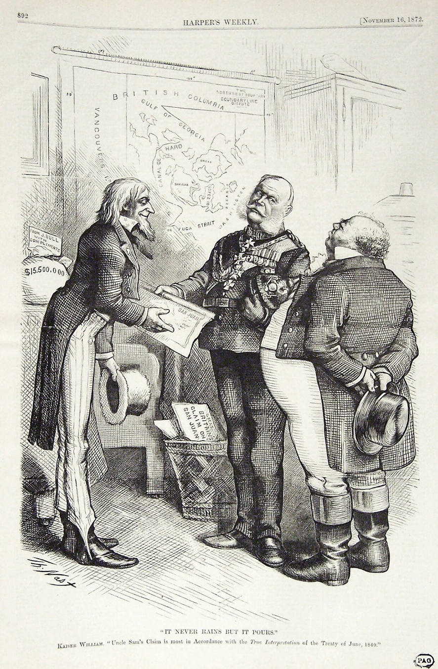 "It Never Rains But It Pours" from Harper's Weekly, November 16, 1872