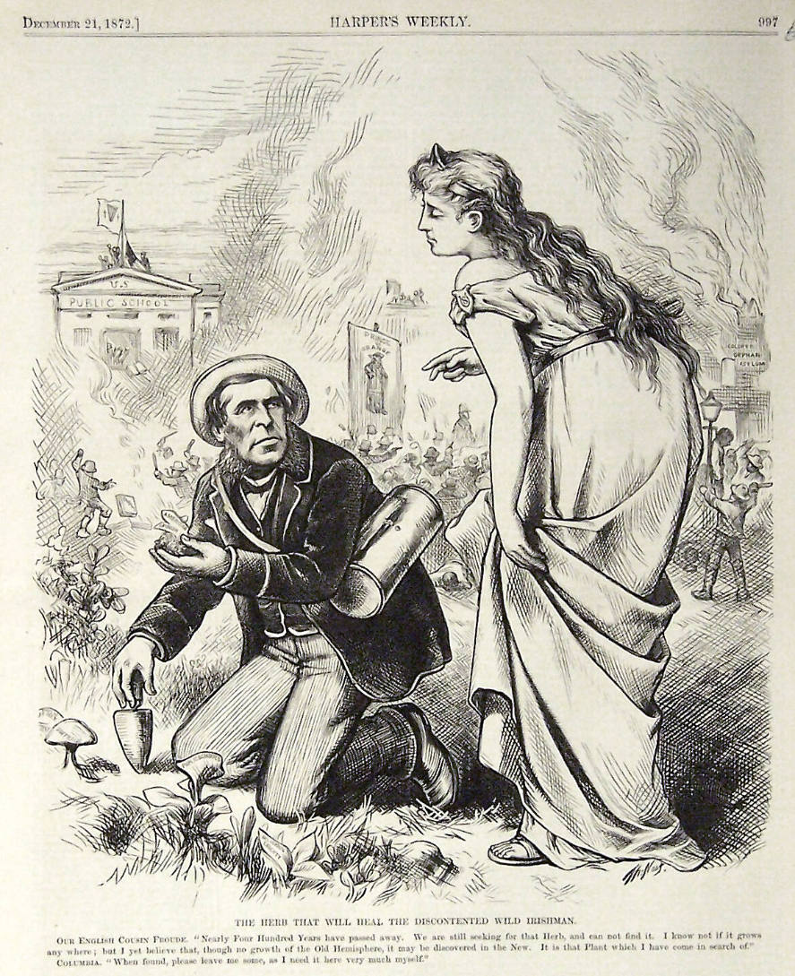 "The Herb That WIll Heal" from Harper's Weekly, December 21, 1872