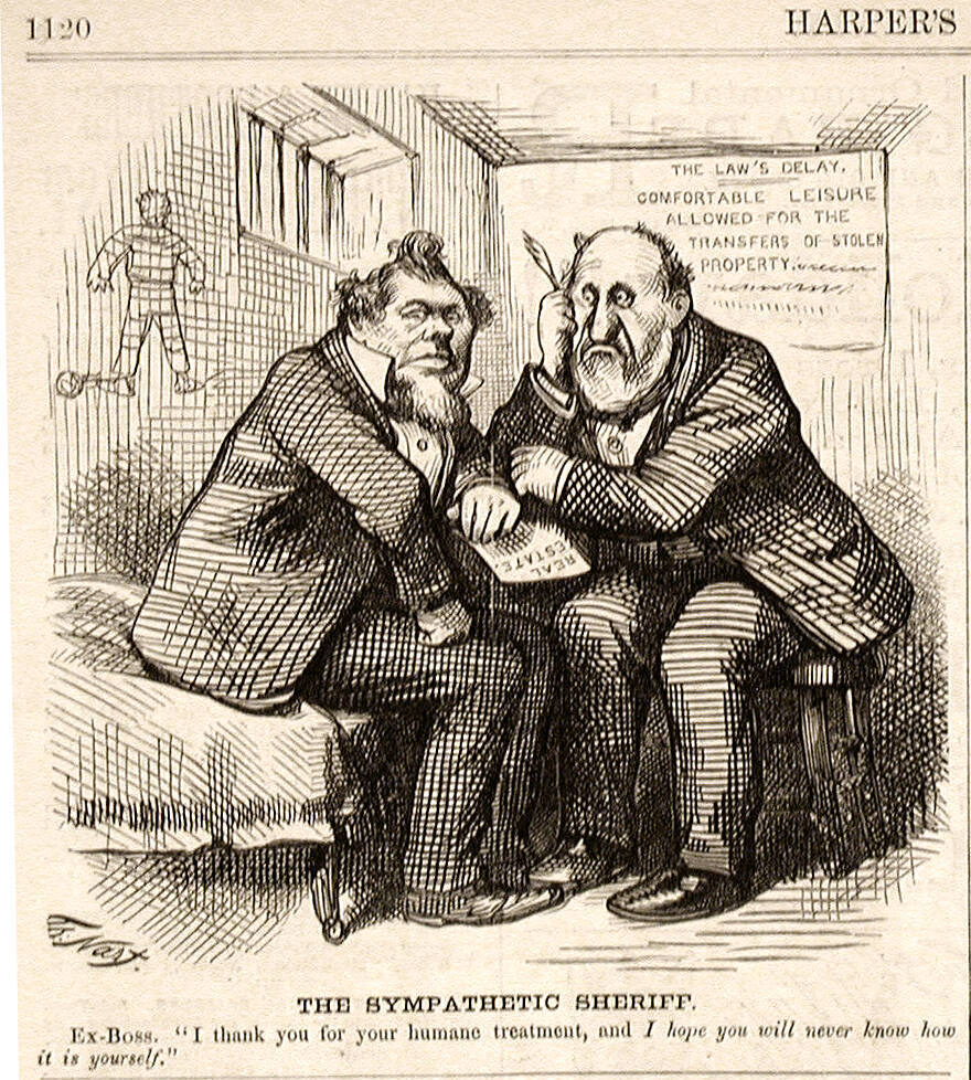 "The Sympathetic Sheriff" from Harper's Weekly, December 13, 1873