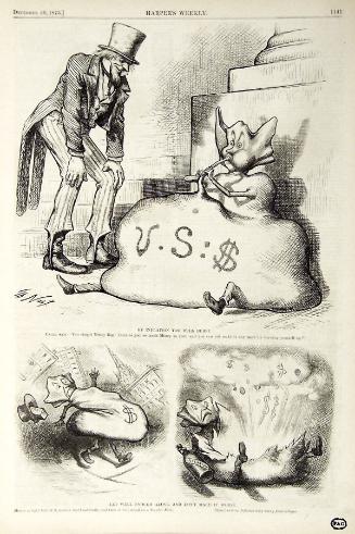 "By Inflation You Will Burst" from Harper's Weekly, December 20, 1873