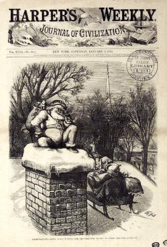 "Christmas Eve -- Santa Clause" from Harper's Weekly, January 3, 1874