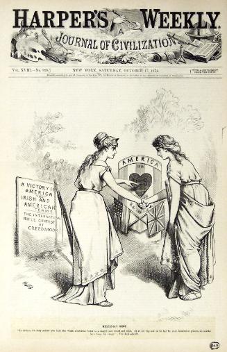 "Hibernia's Shot" from Harper's Weekly, October 17, 1874