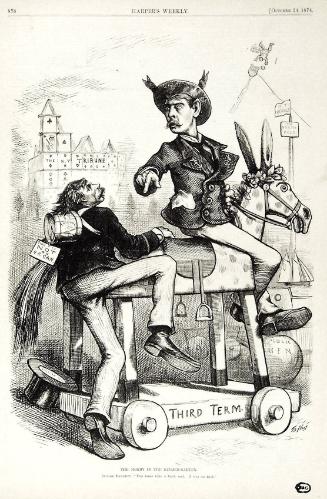 "Hobby in the Kinder-Garten" from Harper's Weekly, October 24, 1874