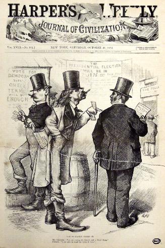 "Not So Easily Taken In" from Harper's Weekly, October 31, 1874