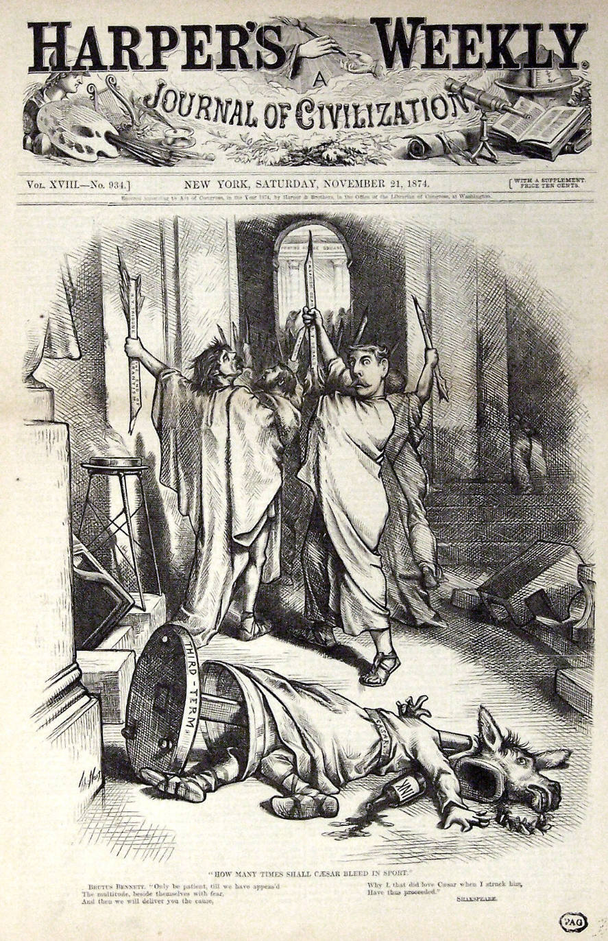 "How Many Time Shall Caesar" from Harper's Weekly, November 14, 1874