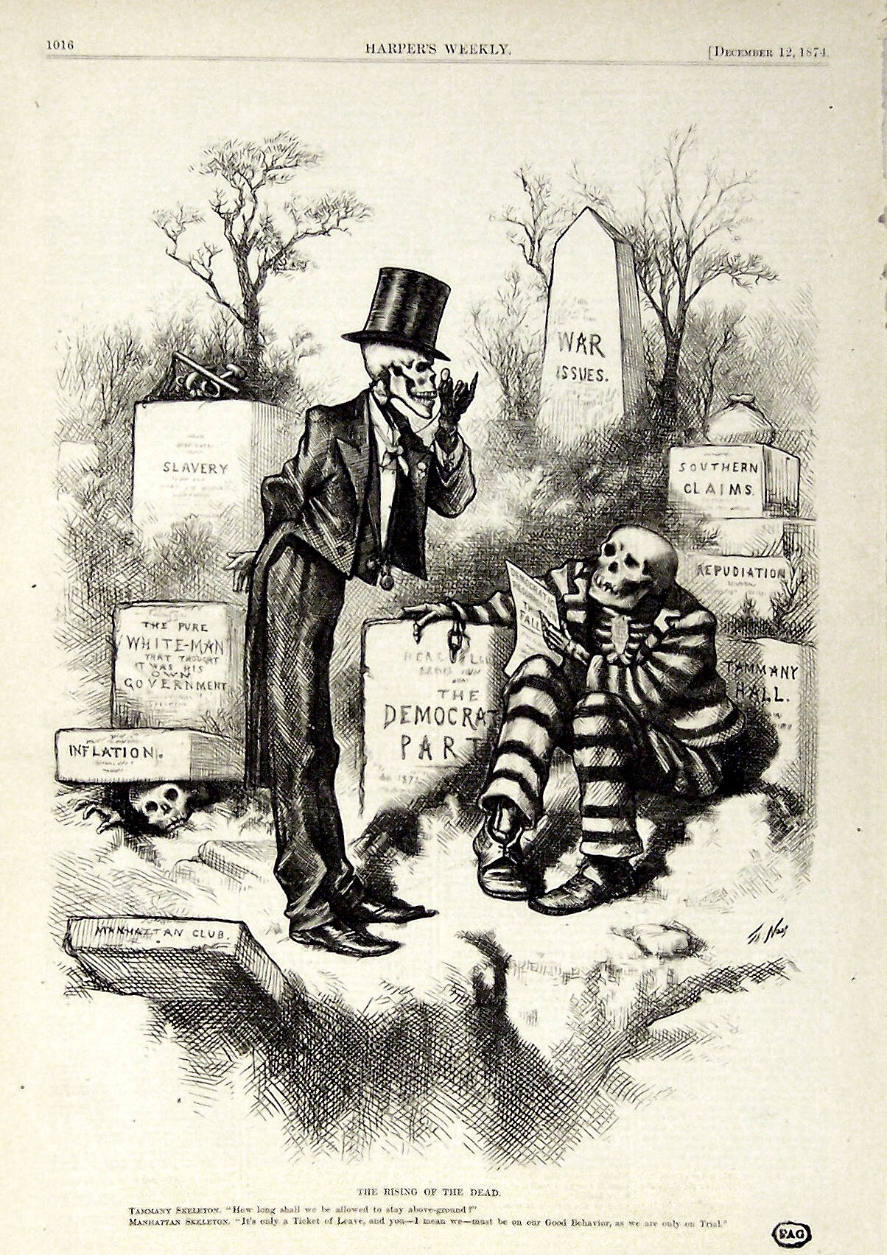 "The Rsising Of The Dead" from Harper's Weekly, December 12, 1874