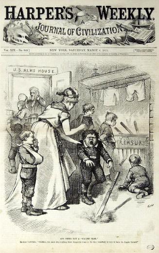 "Any Thing But A 'Pacific Mail' " from Harper's Weekly, March 6, 1875