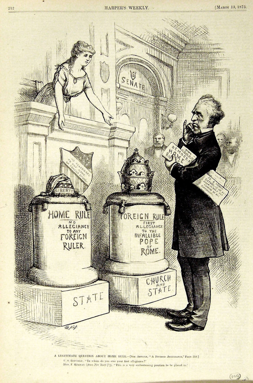 "A Legitimate Question About Home" from Harper's Weekly, March 13, 1875