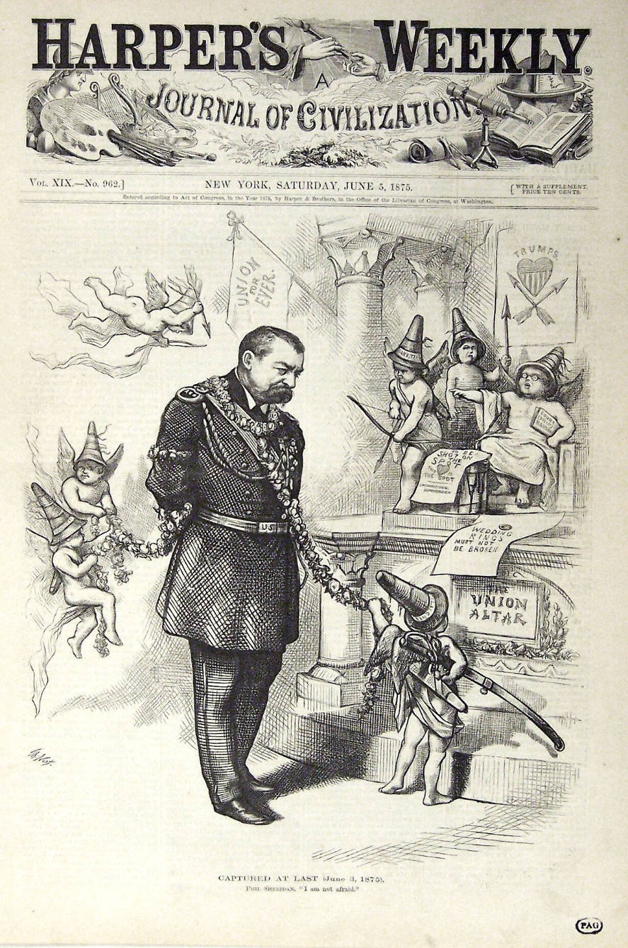 "Captured At Last" from Harper's Weekly, June 5, 1875