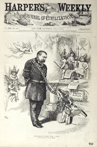 "Captured At Last" from Harper's Weekly, June 5, 1875