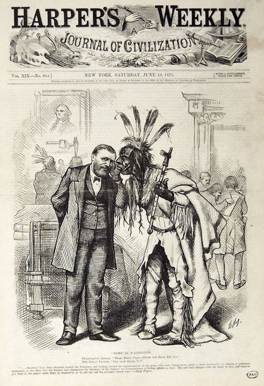 "News In Washington" from Harper's Weekly, June 19, 1875