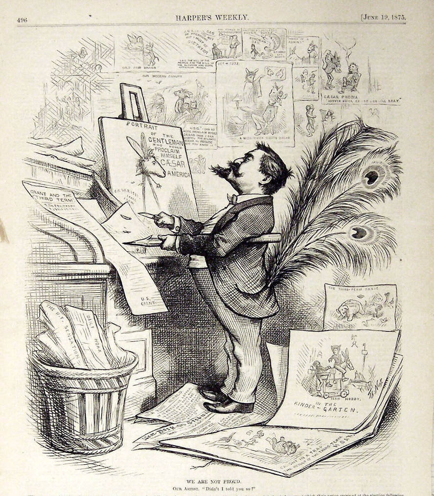 "We Are Not Proud" from Harper's Weekly, June 19, 1875