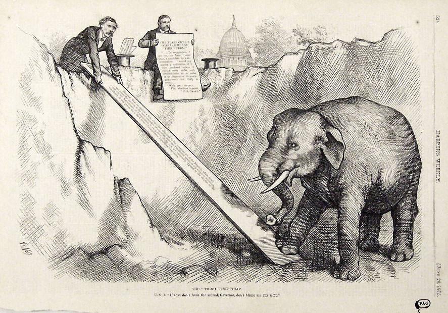 "The 'Third Term' Trap" from Harper's Weekly, June 26, 1875