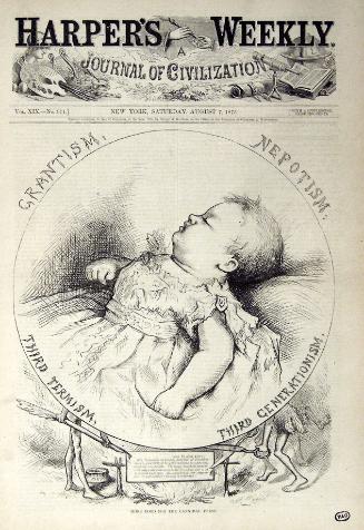 "More Food For The Cannibal Press" from Harper's Weekly, August 7, 1875