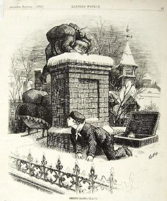 "Seeing Santa Claus" from Harper's Weekly, January 1, 1876