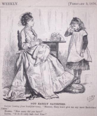 "Not Easily Satisfied" from Harper's Weekly, February 5, 1876